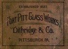 Dithridge   Co Fort Pitt Glass Works Ca 1889 Catalog Reprint  Eapg