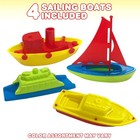 Artcreativity Toy Boats For Water Play  4 Pack  Pool Toys For Toddlers 35  Fl   