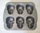 Williams Sonoma Nordic Ware Skull Cakelet Pan Nonstick Halloween Day Of The Dead