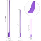 4pcs Mini Silicone Spatula Set  3 Size Makeup Spatula Small Rubber Purple