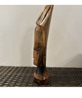Vintage Tall Hand Carved Wooden African Asian Pacific Islander Statue 26 