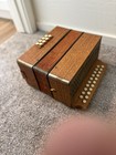 Vintage- Hohner Marca Pressed Wood C f Diatonic 29 Key Accordion Made In Germany