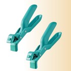 Non-slip Bowl Clamp Holder Anti-scald Dish Plate Gripper Clip Blue Color