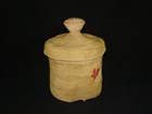A Very Fine Attu  aleutian  Rattle Top Basket  Native American Indian  C 1900