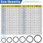 419pcs Universal O Ring Assortment Metric Oil Proof Kit 32 Size O-ring Rubber
