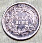 1872 Seated Liberty United States Half Dime With Choice Ef Details - Lot 282