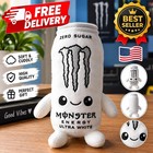 Monster Energy Zero Sugar White Can Plush Toy Stuffed Doll Soft Gift Cw