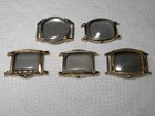 Lot Of Vintage Bulova Rgp Rolled Gold Plate Wrist Watch Cases Only Qty Of 5