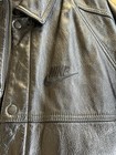 Vintage Nike  flight  Black Leather Jacket Air Jordan  fits Xl  Mint Condition