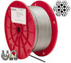 Steel Aircraft Cable Wire Rope Hot Dipped Steel Galvanized Cable W  Cable Clamps