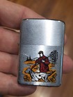 1981 Zippo Cigarette Lighter hunting Scene  new In Box  never Fired