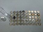  50   1946-1964  Us Mint Silver Roosevelt Dimes   1 Roll   Some Au   Bu Coins   