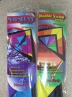 2 Vtg New Tech 6  Nylon Kite Lot Moonbeam Double Vision Delta 2005