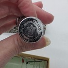 Vintage Crown Grace Chrome Tube Pocket Lighter Japan Cardboard Box Tobacciana