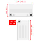 Agm Battery For Kawasaki Kz1000a Kz1000b Kz1000c Kz1000d Kz1000g