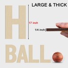 17 Inch Large Wooden Letter H 1 4 Inch Thick Big Unfinished Wood Wall Decor