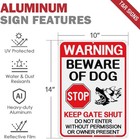 T r Large Beware Of Dog Signs - 14  X 10   X 10  - 2 Pack - 