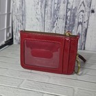 Coach Poppy Wristlet Card Wallet Brown Red Heart Pokadot 