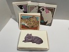 Cat Kitten Feline Designs Blank Note Cards And Envelopes Assorted Lot 