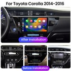 For Toyota Corolla 2014-2016 Apple Carplay 4 64g Android 15 Car Stereo Radio Gps