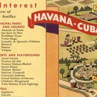 Tourist Pictoral Street Map Art Print Poster Of Vintage Havana Cuba Circa 1952