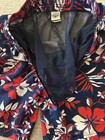 Speedo Men s L Swim Trunks Blue Red White Floral Drawstring Elastic Lined