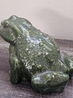 1970s Vintage Arnel   s 8    Large Green Ceramic Frog Collectable Rare Pottery Up