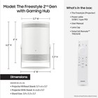 Samsung Sp-lff3claxxza The Freestyle 2nd Gen 1080p Smart Portable Projector