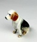 Vintage Beagle Dog Bone China Porcelain Sitting Figurine Miniature 3    Sticker