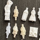Lot Of 49 French Vintage Feve Cake Topper Galette Miniature Plastic Beans People