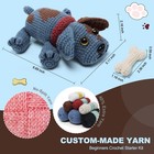 Faircosy Animal Crochet Kit For Beginners Adults  Learn To Small  Gray 