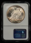 1922-d  1 Silver Peace Dollar - Frosty Rainbow Rim Toning - Ngc Ms 65 - B5784