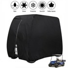 Waterproof Golf Cart Black Storage Cover 4 Passenger For Ezgo Club Car Yamaha