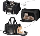 Pet Carrier Bag Travel Case Airline Approved Soft Sided Comfort Bag For Cat Dog
