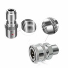 3 8       Male Thread Fitting 5000psi Pressure Washer Adapter Set Quick Connect Kit