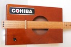 Cigar Box Guitar  3 String  Metal Frets  Piezo Sound Pu   see Desc    stk  203 