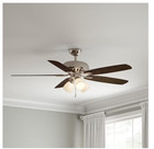 Hampton Bay Rockport 52 In  Indoor Led Brushed Nickel Ceiling Fan With Light Kit