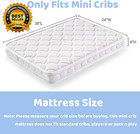 Mini Crib Mattress - 38x24x4 Inch- Dual Sided With Firm Support And Comfort Foam