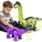 2 Pack Dinosaur Toys For Kids 3-5 6 7 Years Old  Walking Robot Dinosaur Toy  