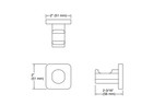 Kohler K-23529-bl Parallel Single Bathroom Robe And Towel Hook Matte Black New