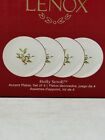 Lenox Christmas Holly Scroll Accent Plates Set Of 4 Holiday Nib 7 5    Elegant Htf