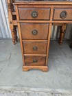  Solid Mohogany Maddox Partner Desk Antique Vintage Dovetail Joinery