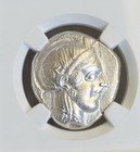 Athens Attica Owl Tetradrachm Ngc Au Ancient Silver Coin