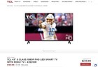Tcl 43  1080p Fhd Led Roku Smart Tv Hdr netflix Hdmi - 43s310r