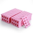 100 Pcs Sponge Toe Separators Soft Finger Separators Premium Pedicure Tool Pink