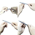 2 Pcs Diamond Nail File Double Sided Metal Fingernail File Manicure Files For 