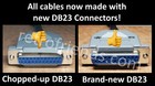 Amiga Db23 Rgb Female To Db9 Female 1080 2002 Monitor Cable 5 Ft  - New