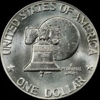 1976 D Eisenhower Dollar About Uncirculated Us Mint Coin Au Ike