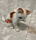 Rare Playful Kitten Bone China Cat Mint Made In Taiwan Vintage Antique      Look 