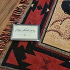Bob Timberlake Buffalo Bison Camp Throw Blanket Vtg New  Southwestern Tapestry 